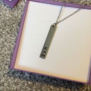 Kappa Alpha Theta vertical necklace